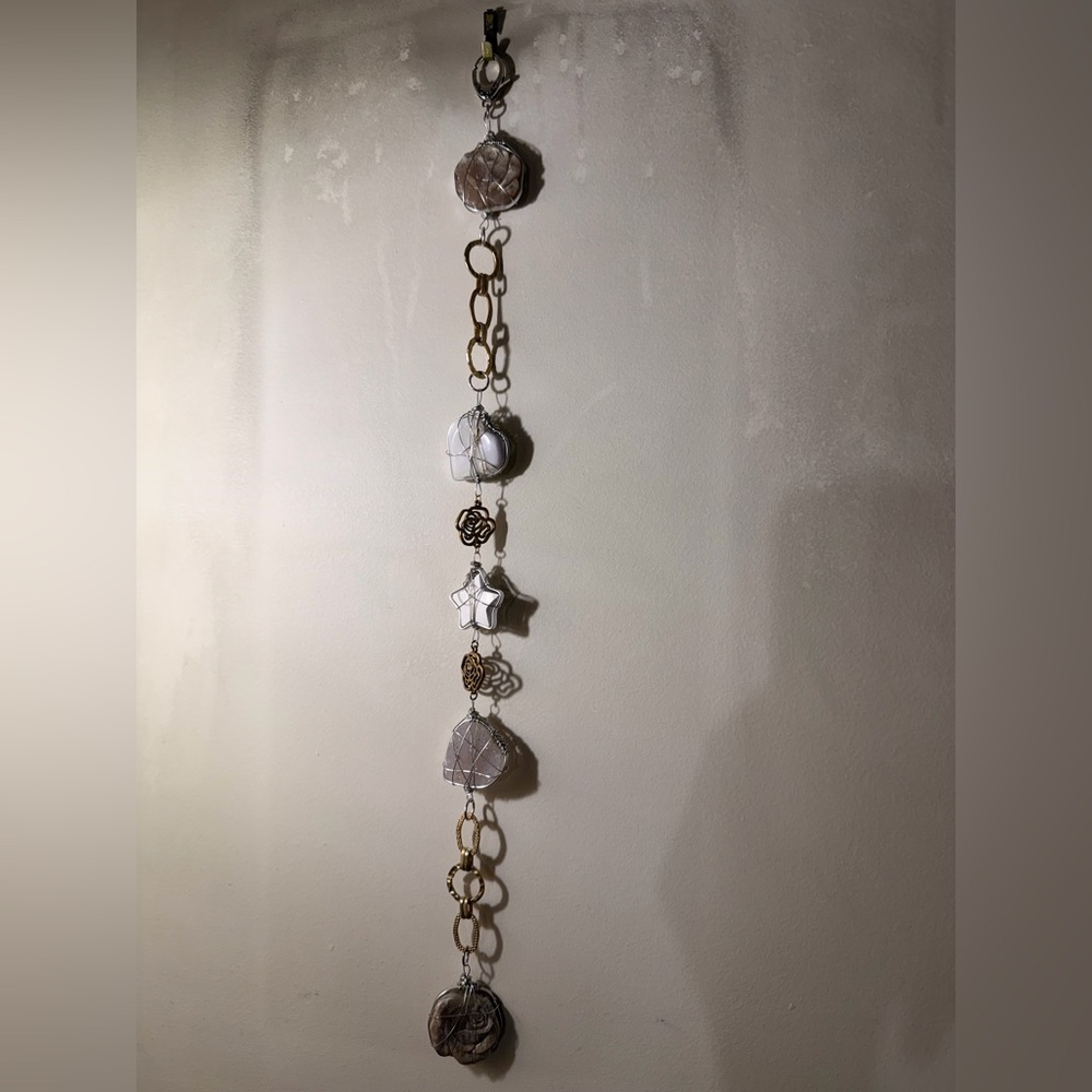 Moonstone and Agate Rose Charm